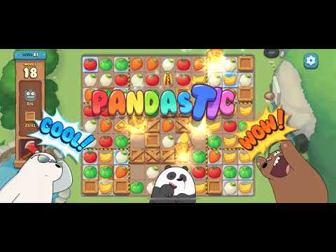 [Gameplay] We Bare Bears Match3 - Level 81 (No Boosters)