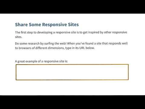 Share Responsive Sites Quiz Responsive Web Design Fundamentals