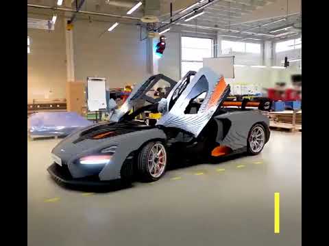 Life size McLaren Senna... made entirely out of LEGO Bricks