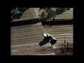 Police Car Falls Down Earthquake Damaged Highway Bridge