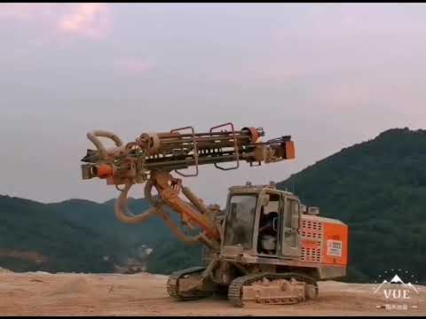ZHIGAO ZEGA ZGYX453A 90-138mm 21m DTH compressor integrated drill rig surface mining quarry blast
