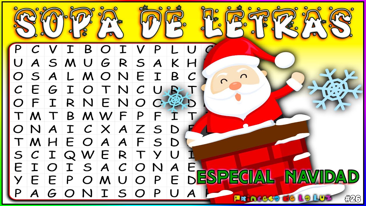 🥣 SOPA DE LETRAS 🆎 ESPECIAL NAVIDAD 🎄 JUEGOS De MEMORIA 🧠 TEST Para Niños Y MEJORA tu CONCENTRACIÓN.