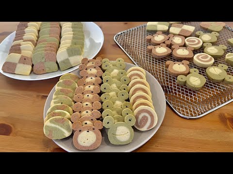 Easy and Cute Icebox Cookies-Simple ingredients & No special tools are needed:)