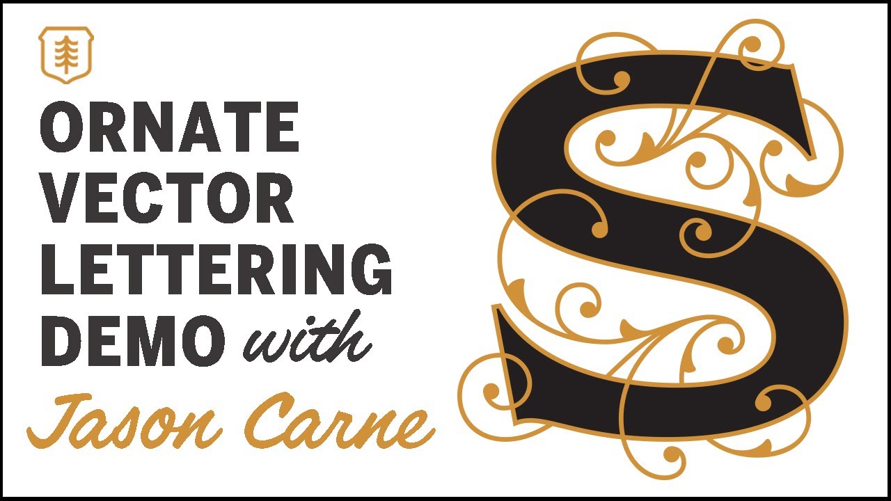 Ornate VECTOR LETTERING -ART DEMO w/ Jason Carne