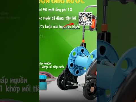 Khung Rulo Inox Cuốn Dây Ống Nước 50m Tưới Cây Rửa Xe - Tiết Kiệm 35% Chỉ 1282500đ
