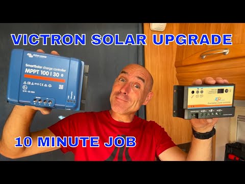 VICTRON MPPT SOLAR CONTROLLER UPGRADE. MOTORHOME RV CAMPER.