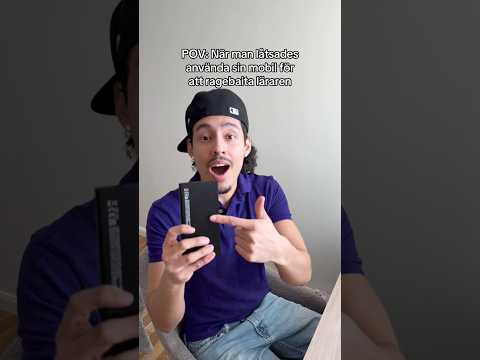 När man låtsades använda sin mobil för att ragebaita läraren 😭