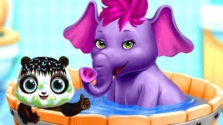Fun Baby Panda Animals Care Colors Games - Baby Lu Play and Learn to Feed, Bath, Toilet for Kids