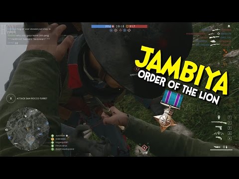 ►Battlefield 1 - Lawrence of Arabia's Jambiya - Order of the Lion Medal| 🎮 Battlefield HQ