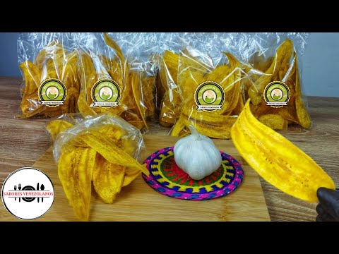 Cómo Hacer PLATANITOS FRITOS SABOR AJO🍌Te Enseño COMO EMPACARLOS [ GENERA INGRESOS RÁPIDAMENTE ] 🤑