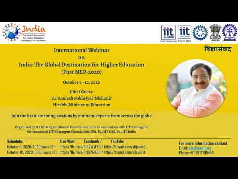 International Webinar On India: The Global Destination for Higher Education (Post NEP-2020) - Day 1