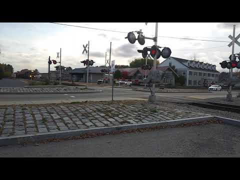 Pan Am Railways ED4 heads north out of South Deerfield