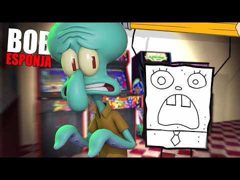 BOB ESPONJA está nos caçando!! DOODLEBOB esconde esconde