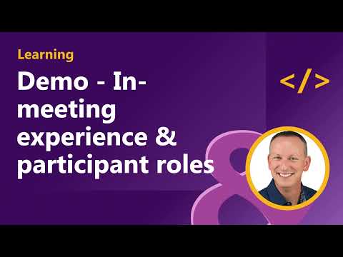 DEMO In meeting experience participant roles