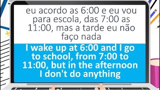 AULA DE INGLÊS PARA CONVERSAÇÃO, APRENDA INGLÊS MAIS RÁPIDO #011