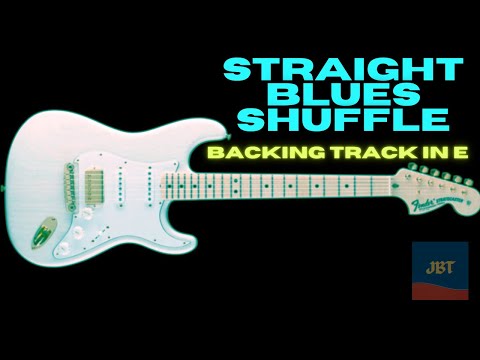 STRAIGHT BLUES SHUFFLE BACKING TRACK IN E