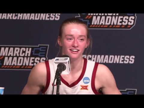 CFTV: Bill Fennelly, Emily Ryan & Lexi Donarski after securing a Sweet 16 birth