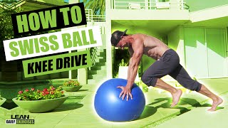Swiss Ball Knee Drive exercise video thumbnail