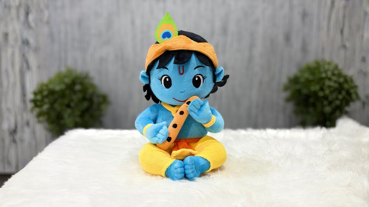 Krishna Ji Mantra Chanting Plush Toy Unboxing | Devotional Toy for Babies & Kids | WonderBuddy