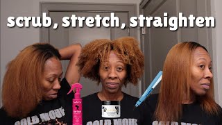 NEW CAMILLE ROSE AND PATTERN BEAUTY| FULL WASH DAY AND STRAIGHT HAIR ROUTINE
