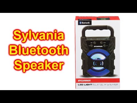 Sylvania LED Light Bluetooth Speaker Unbox Play