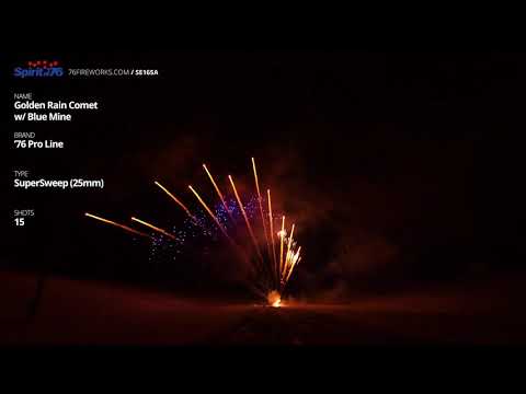 SE165A 15s SuperSweep Golden Rain Comet w/ Blue Mine 25mm - '76 Pro Line