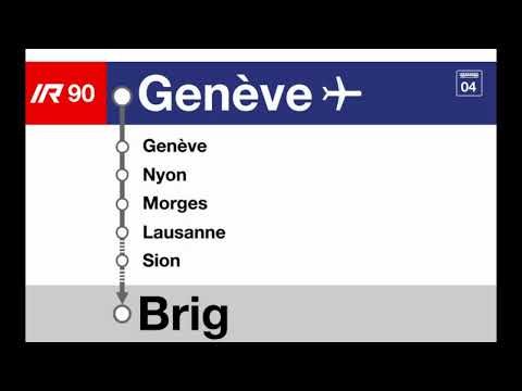 SBB CFF Ansagen/annonces » IR90 Genève-Aéroport — Brig (2023) | SLBahnen