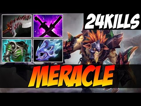 Meracle Plays Bristleback WITH 24 KILLS - 8000 MMR - Dota 2