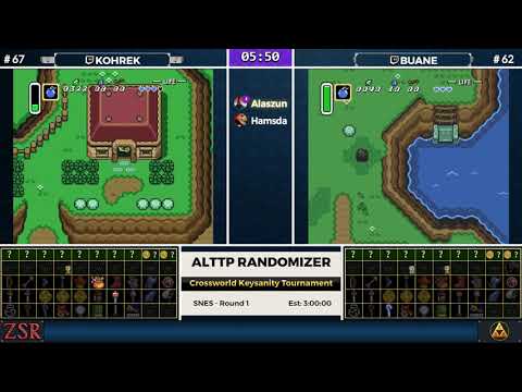 ALttPR Crossworld Keysanity Tournament: WB Round 1 - Kohrek vs. Buane