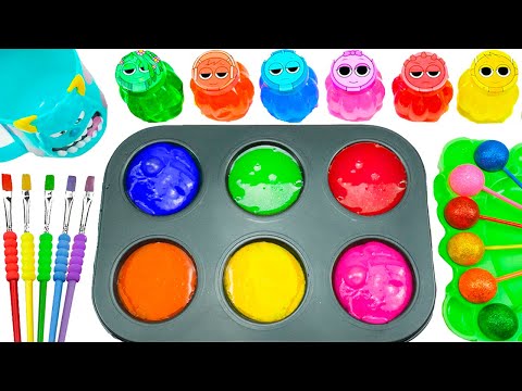 Satisfying Video DOY How To Make Rainbow GIANT SLIMES & Sprunki CANDY & Cutting Lollipop ASMR