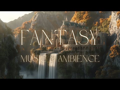 Fantasy Music & Ambience | Elven Castle, Waterfall & Bird Ambience