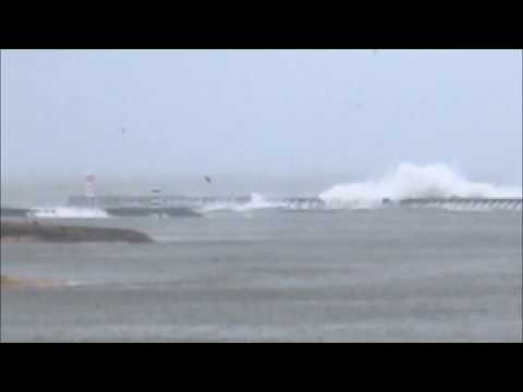 Douro River mouth  big storm..