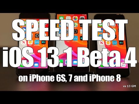 Speed Test : iOS 13 vs iOS 13.1 Beta 4 / iOS 13.1 Public Beta 4 Build 17A5844a