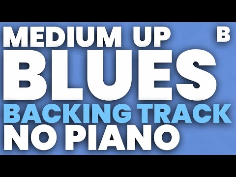 Blues in B Jazz Backing Track 180 bpm Swing Brushes - NO PIANO