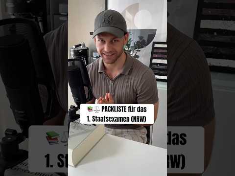 🎓 Packliste für das 1.Staatsexamen (NRW, Stand August 2025) #staatsexamen #jurastudium