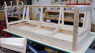 HOW TO BUILD A SOFA FRAME  DIY - ALO Upholstery