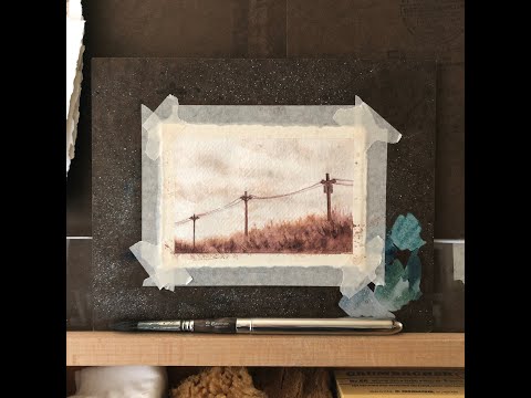 Watercolor Demo #266 - Golden Hour Glow (Muted Palette)