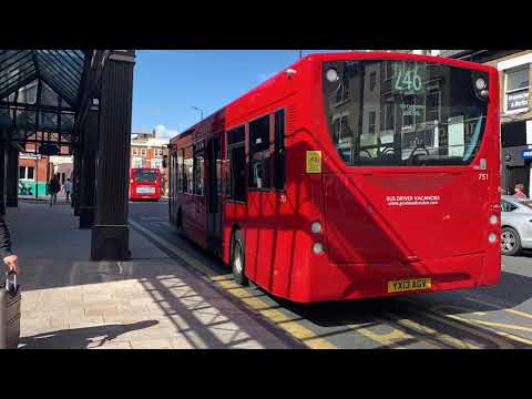 751 Metrobus on the route 246