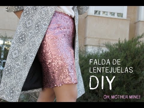 Falda de lentejuelas para una boda