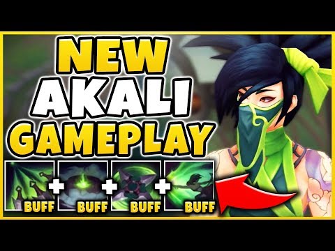 NEW AKALI BUFFS (INSANE OUTPLAYS) SOLO CARRY AKALI IS BACK! - League of Legends