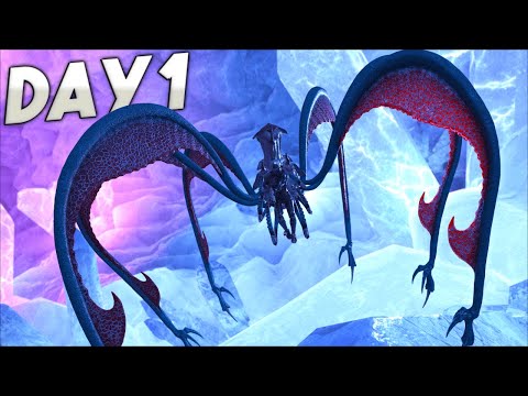 Day 1 Raiding On The Most Populated Server SOLO - ARK