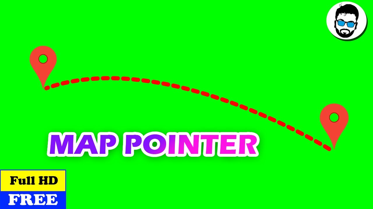 Map Pointer Green Screen | Geo Map Location Pointer Green Screen | Best Green Screen | Ckr Pandian