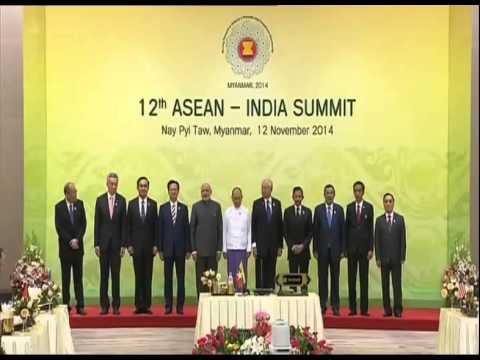 PM Modi with the Heads of State of 12th ASEAN-India Summit, in Nay Pyi Taw, Myanmar