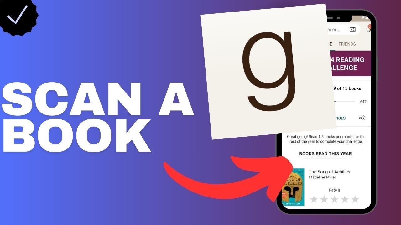 How to scan a book in the Goodreads app?
