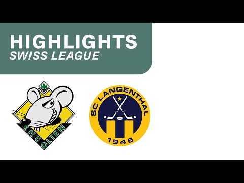 EHC Olten vs. SC Langenthal 4:5 n.V. - Highlights Swiss League Playoffs