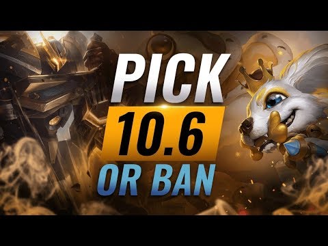 OP Pick or Ban: BEST BUILDS For EVERY Role - League of Legends Patch 10.6