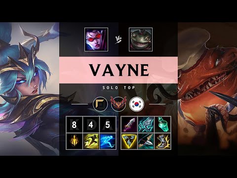 Vayne Top vs Tahm Kench - KR Grandmaster Patch 25.09