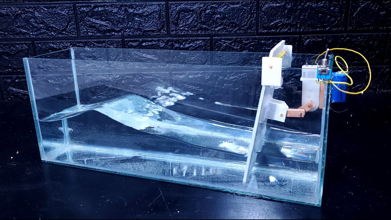 Olas🌊 Artificiales Maqueta🔴#inventos caseros🟢#canal creativo#ideas🔵#ingenio🟡#experimentos fáciles👍👍✔