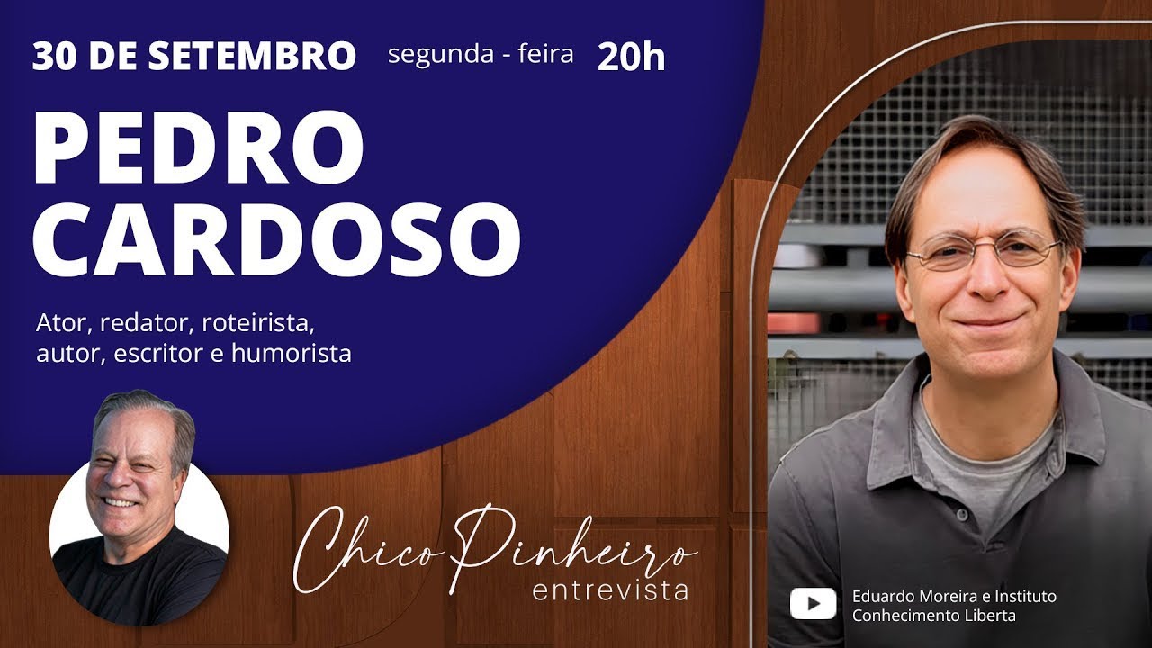 CHICO PINHEIRO ENTREVISTA, PEDRO CARDOSO - 30/09/24