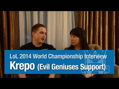 LoL 2014 World Championship Interview - Krepo (Evil Geniuses Support)